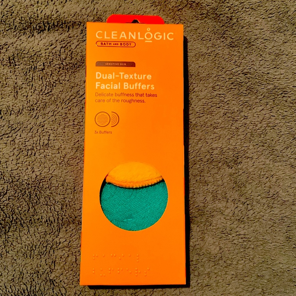 CleanLogic Makeup Removing Facial Buffers Dual Textured Buffers - 3 in box